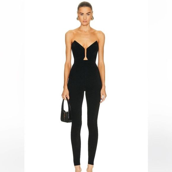 Roland Mouret Pants - NEW Roland Mouret Cut Out Jumpsuit Black US 4